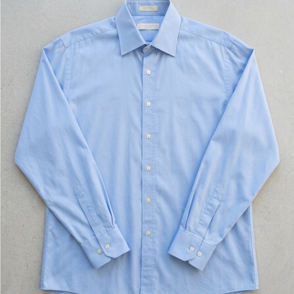 Michael Kors Light Blue Mens Dress Shirt - Picture 5 of 7
